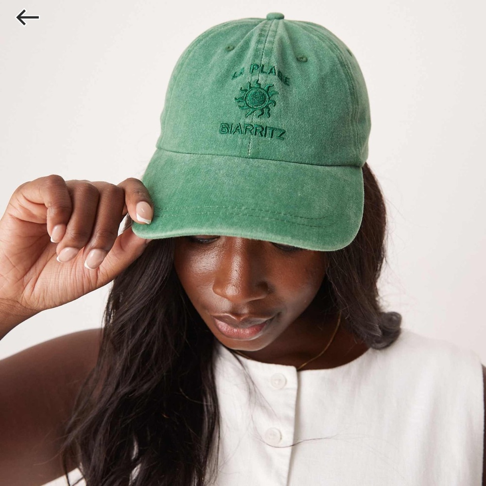 ASOS Green Logo Hat